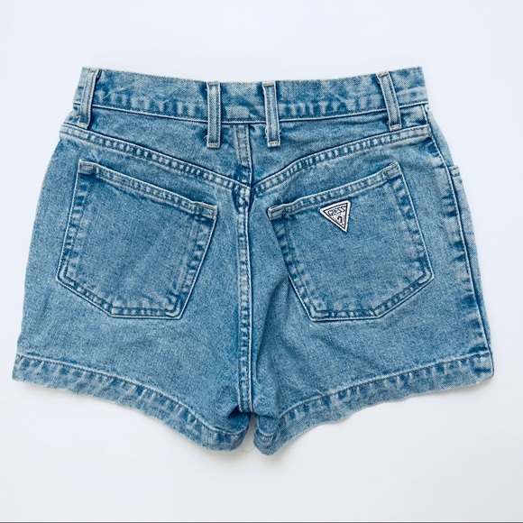Guess Pants - Vintage Guess USA Jean Shorts light blue wash